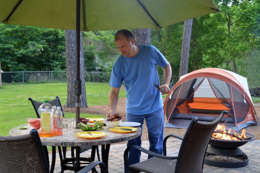 famille au camping de luxe sud de la France